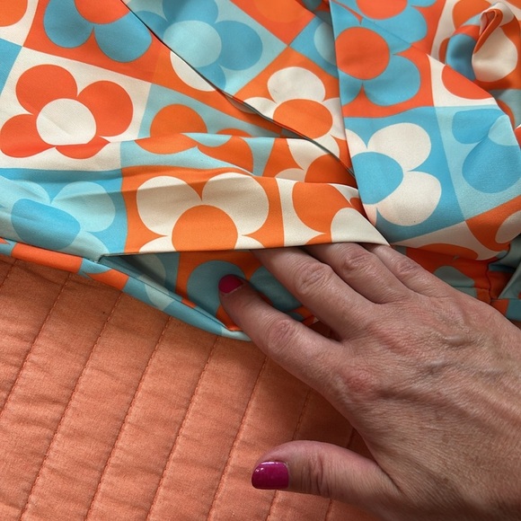 NWT Retro Stage 60s Inspired HALTER COLORBLOCK FLORAL SLEEVELESS JUMPSUIT sz 2XL - Picture 15 of 15